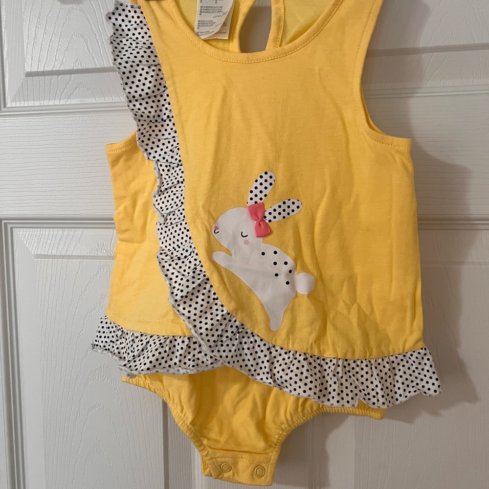First Impressions Yellow Baby Romper